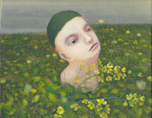 屋敷妙子の油彩画「カシワザキ」2011