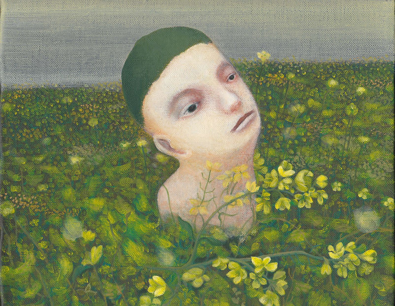 屋敷妙子の油彩画「カシワザキ」2011